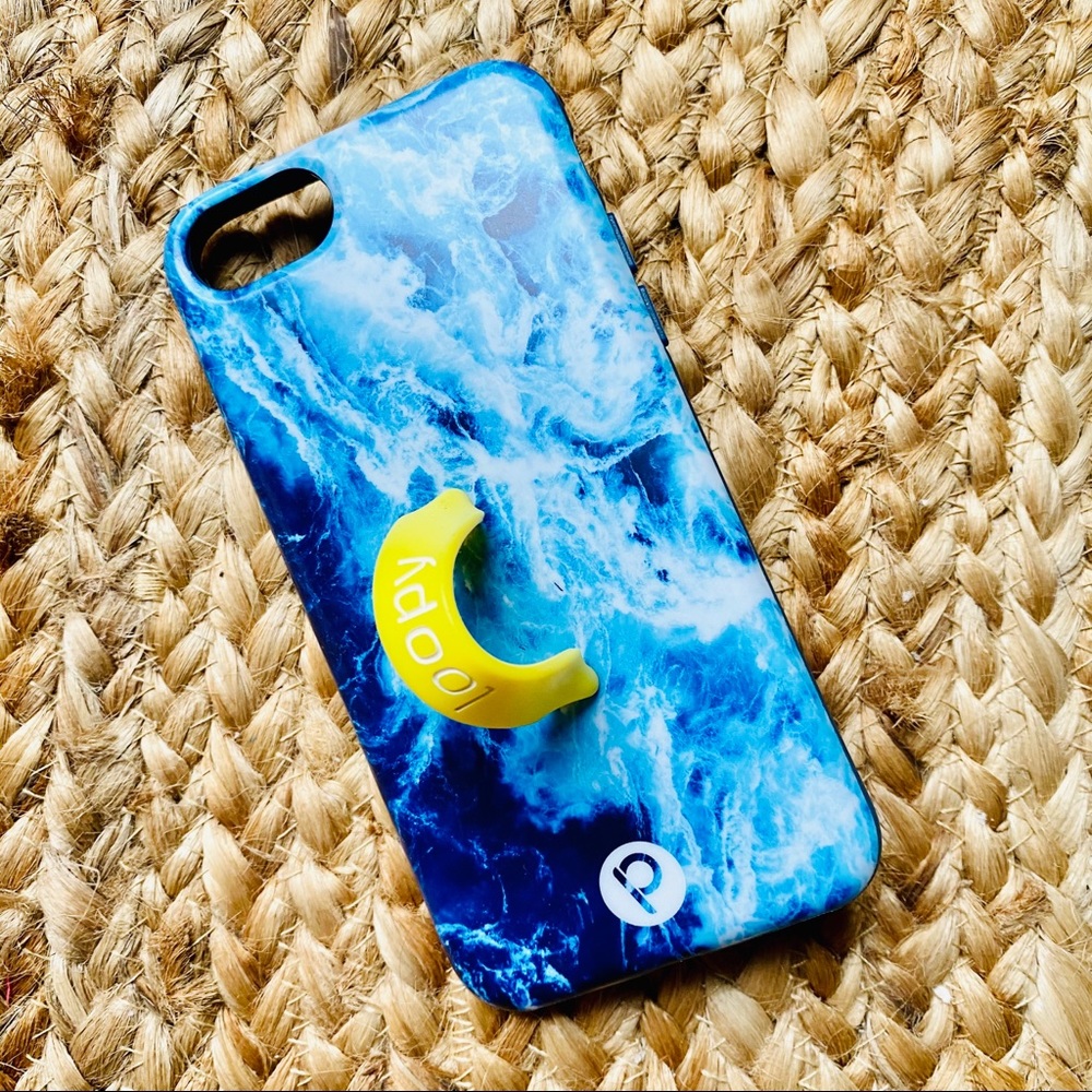 LOOPY CASE • iPhone 8 Ocean + Yellow Loop